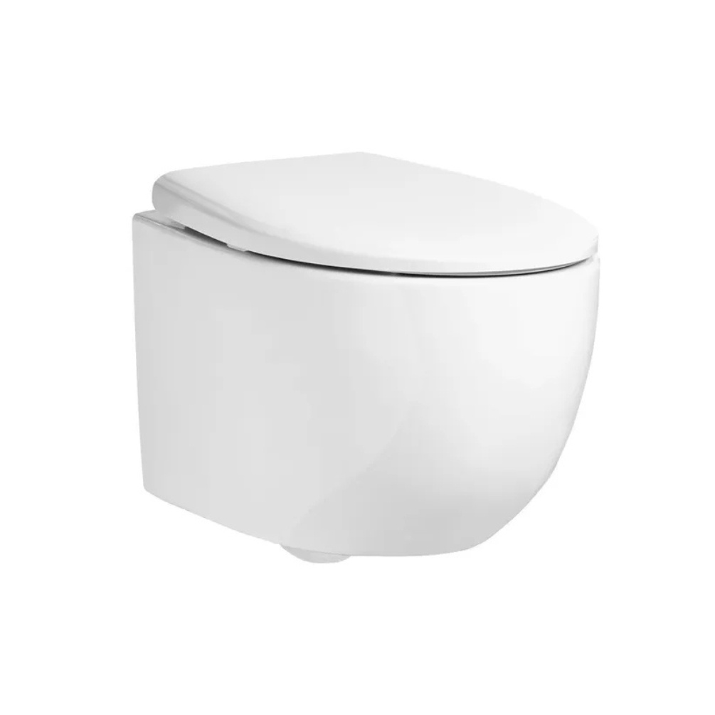 Product cut out image of the Tavistock Loft Wall Hung Rimless Toilet